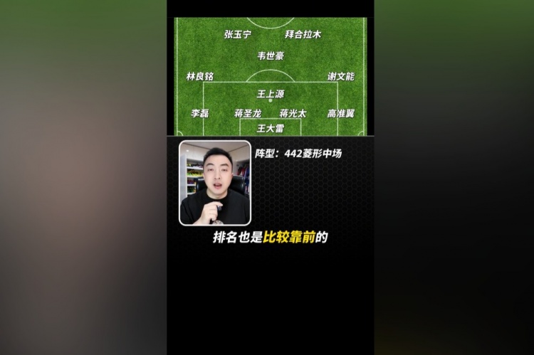 袁甲預測國足首發(fā)：可能塞爾吉尼奧要替補，首發(fā)是韋世豪