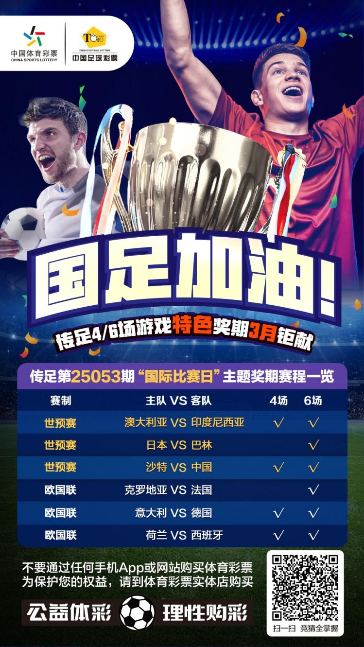國足加油！傳足特色獎期第25053期聚焦國際比賽日