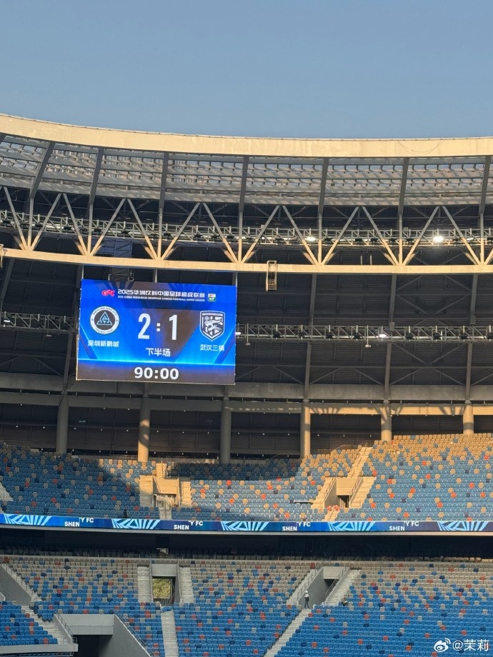 熱身賽：深圳新鵬城在常規(guī)時(shí)間2-1勝武漢三鎮(zhèn)，在加時(shí)賽2-2戰(zhàn)平