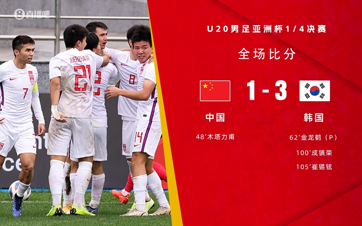 復(fù)仇！U22國足絕殺復(fù)仇韓國，2年前U20亞洲杯加時憾負無緣世青賽